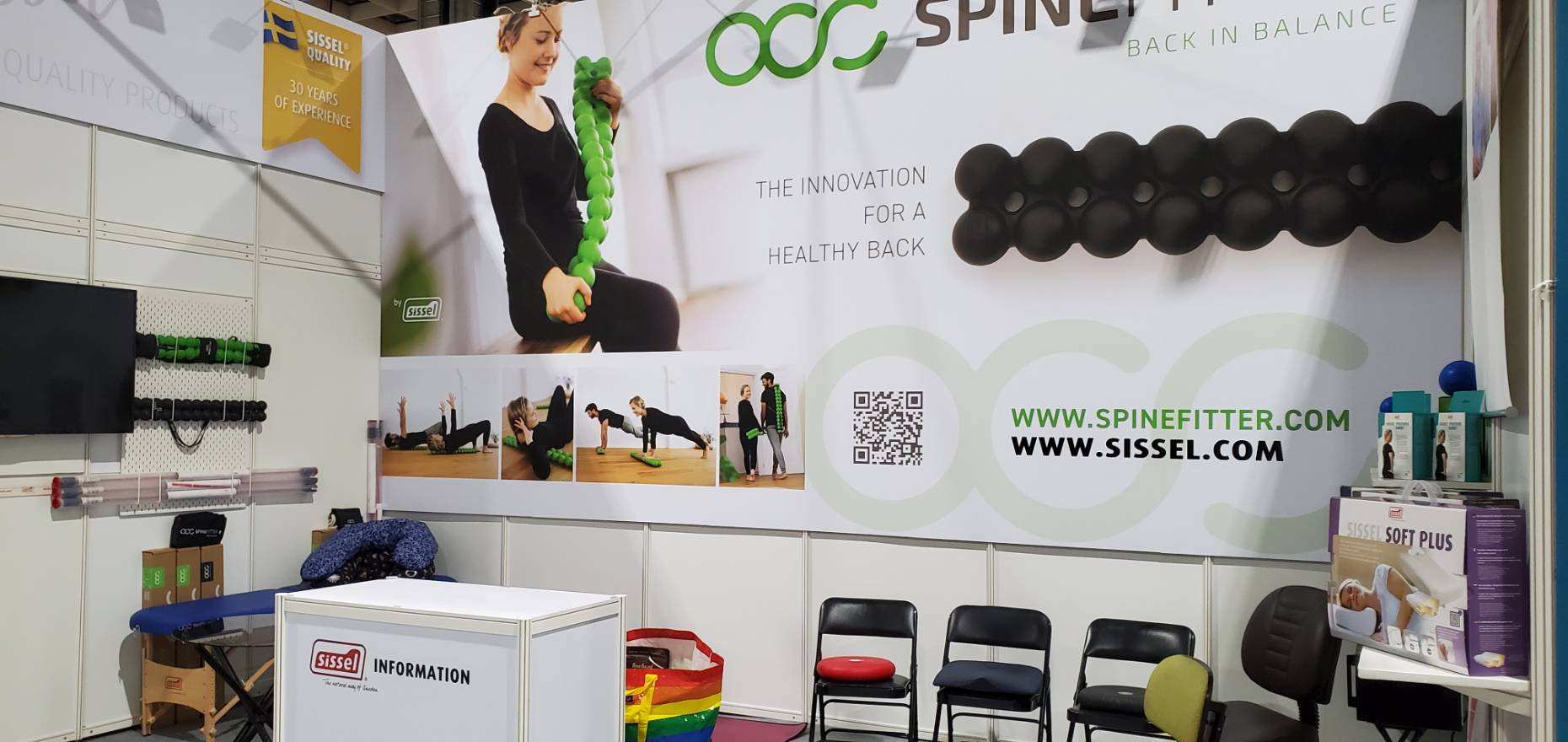 First trade fair participation for the SPINEFITTER by SISSEL - visitors test the world innovation